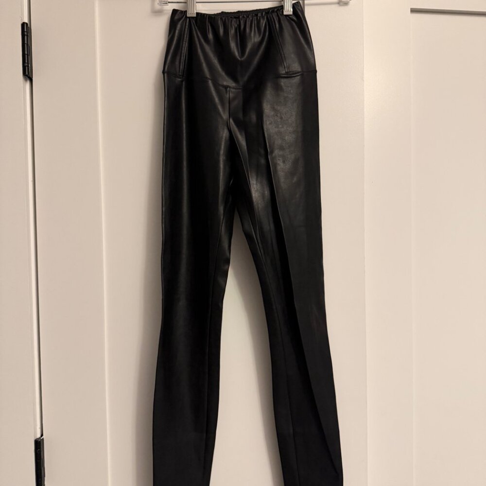 Wilfred Free Womens Black Faux Leather Leggings XXS